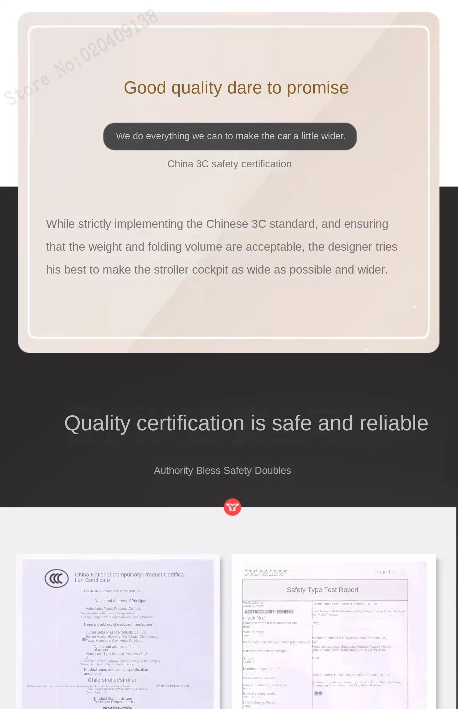 Lightweight stroller Two-way Push Trolley Stroller High Landscape Spine Protection Newborn Baby Four Wheel Stroller