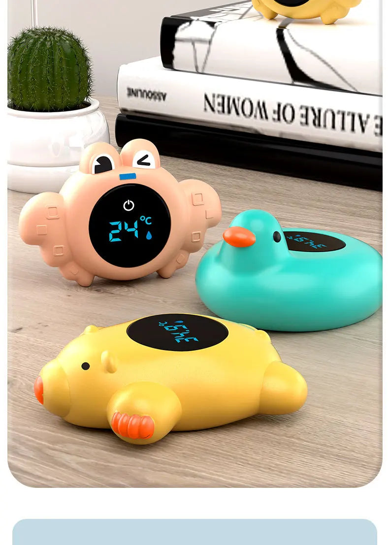 New Baby Bath Temperature Meter Floating Digital Water Baby Bath Temperature Meter LED Display Temperature Tester Safety Cartoon