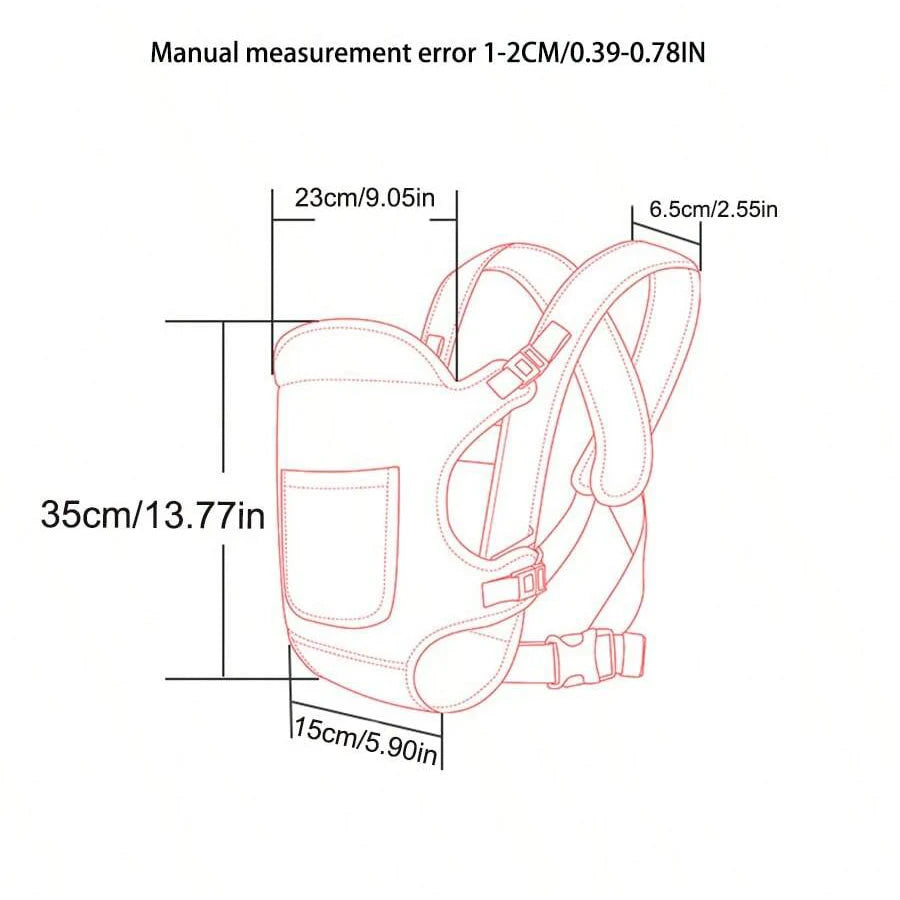 1Pc Baby Carrier Multi-Functional Front & Back Carry for Newborns Perfect for Comfort and Convenience