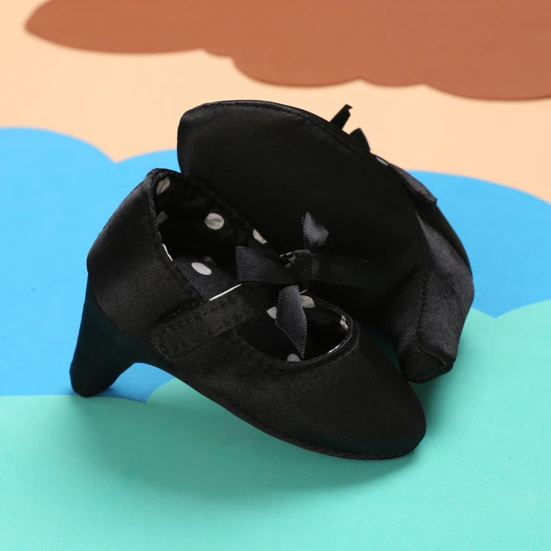 10CM/10.5CM Fashion Infant Newborn Baby Girl High Heels Shoes Princess Bow First Birthday Party Shoes Photo Props Shoes