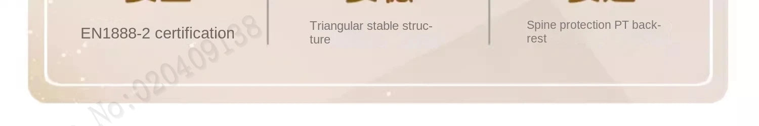 Lightweight stroller Two-way Push Trolley Stroller High Landscape Spine Protection Newborn Baby Four Wheel Stroller