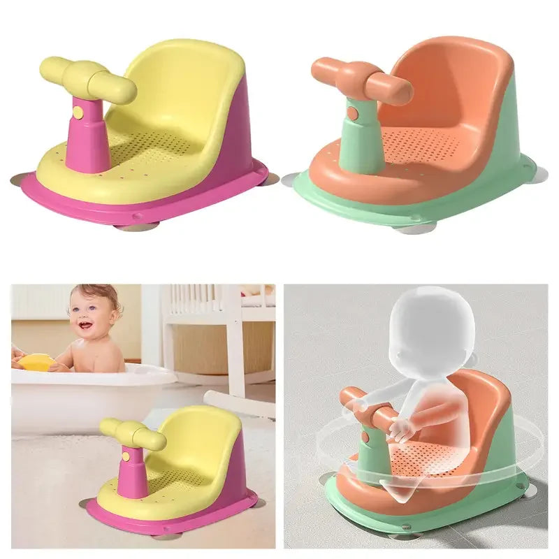Baby bathing chair children bathing artifact bathing stool can be sitting support seat baby bathtub bracket non-slip bath bench