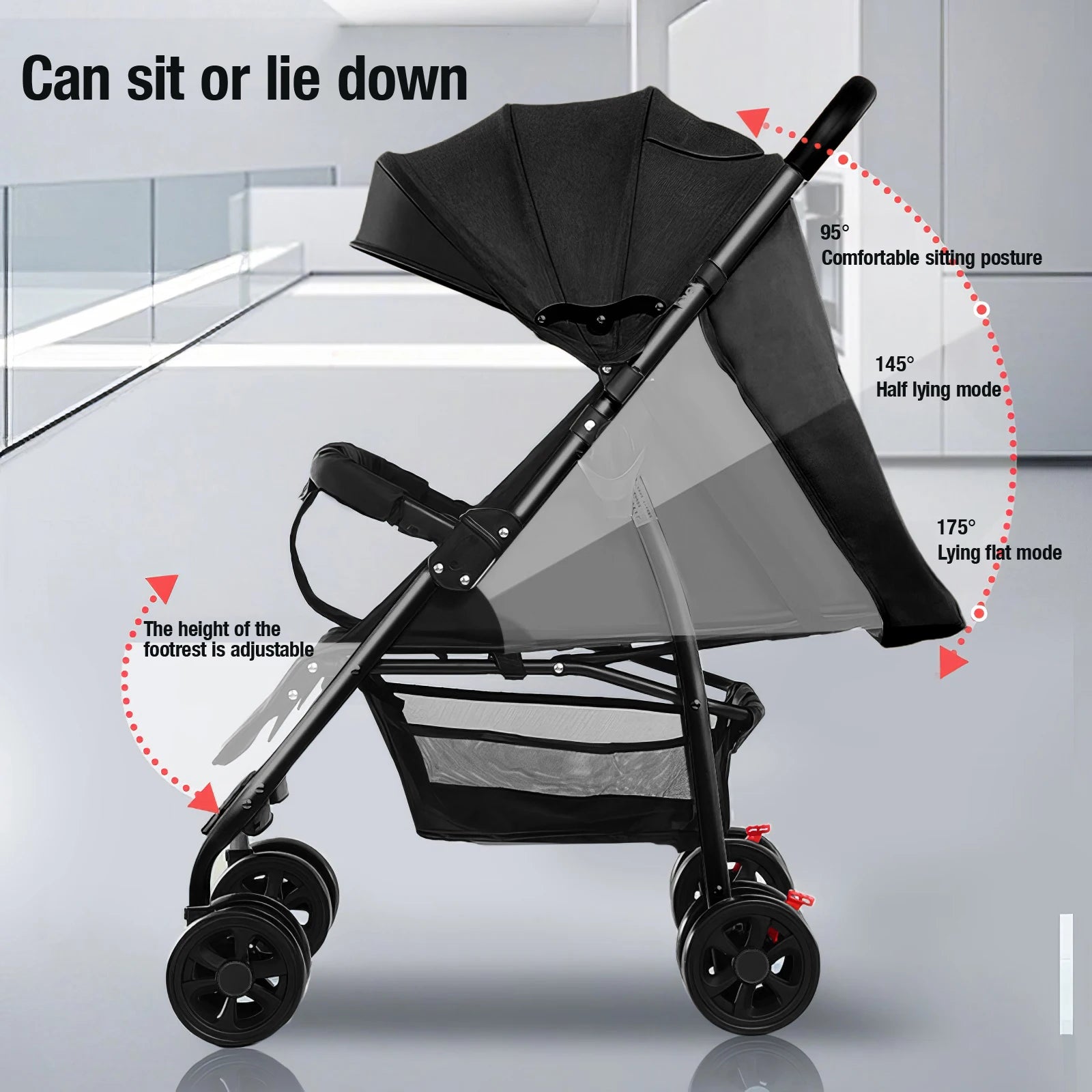 Baby Stroller Baby Newborn Items Baby Accessories Light Baby Stroller Multiple Stroller 2 In 1 Baby Stroller Easy Fold Stroller