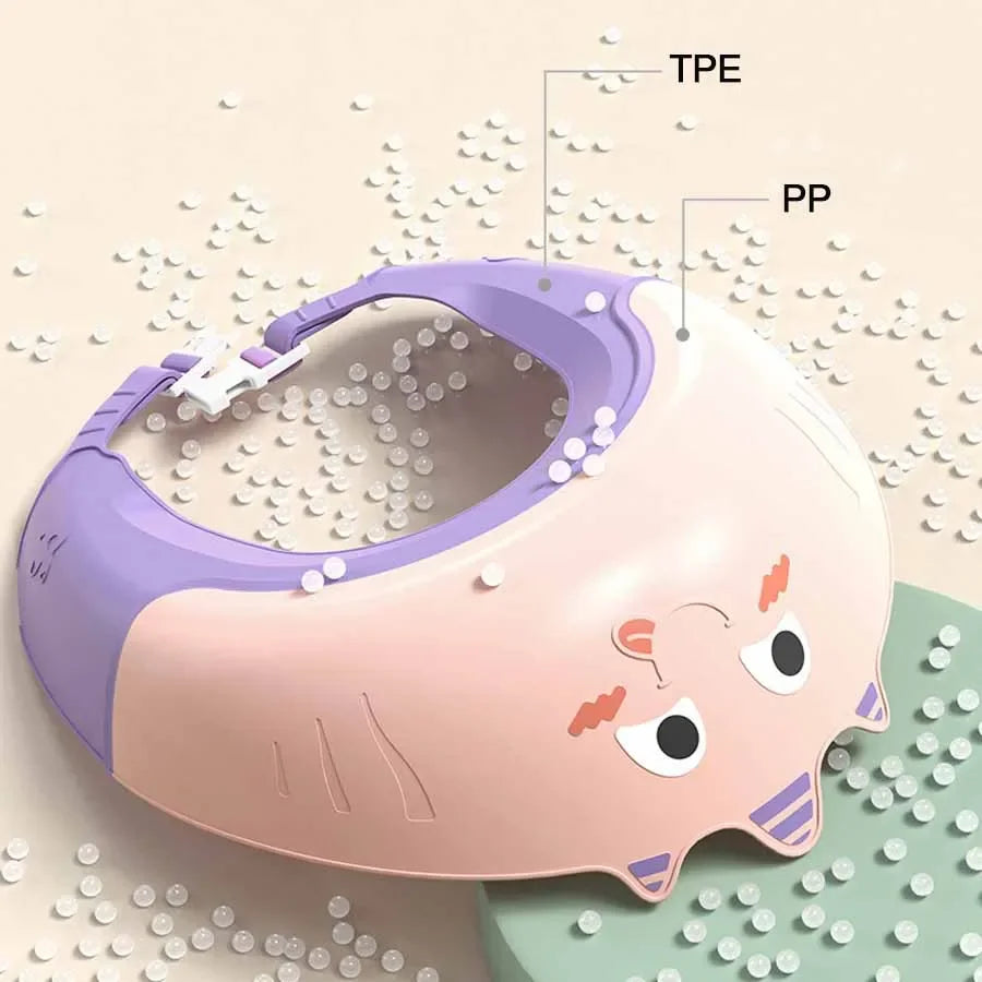 Children Waterproof Shower Shampoos Hat Soft Adjustable Wash Hair Hat for Kids Ear and Eye Safe Protection Baby Shampoo Cap