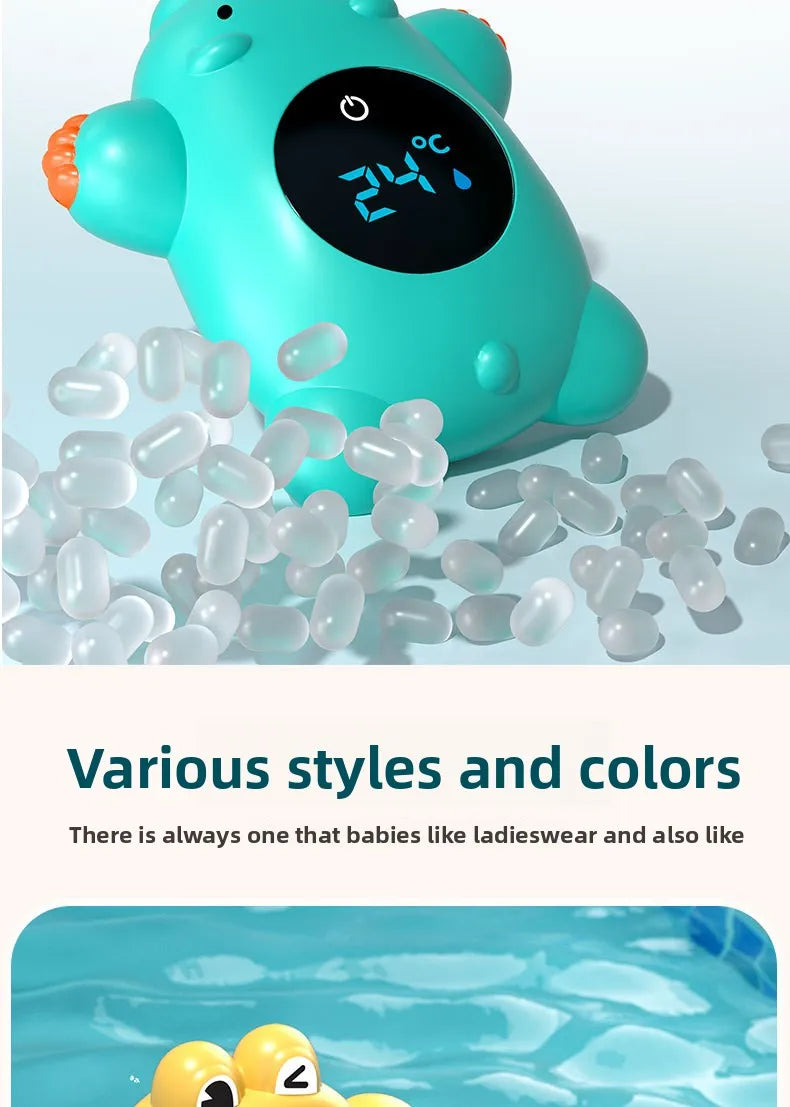 New Baby Bath Temperature Meter Floating Digital Water Baby Bath Temperature Meter LED Display Temperature Tester Safety Cartoon