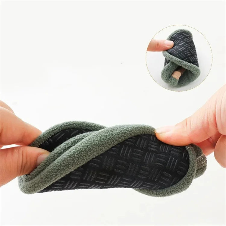 Newborn Baby Boys Girls Anti Slip Cartoon Shoes Winter Indoor Outdoor Slippers Infant Floor First Walk Shoes with Rubber Sole