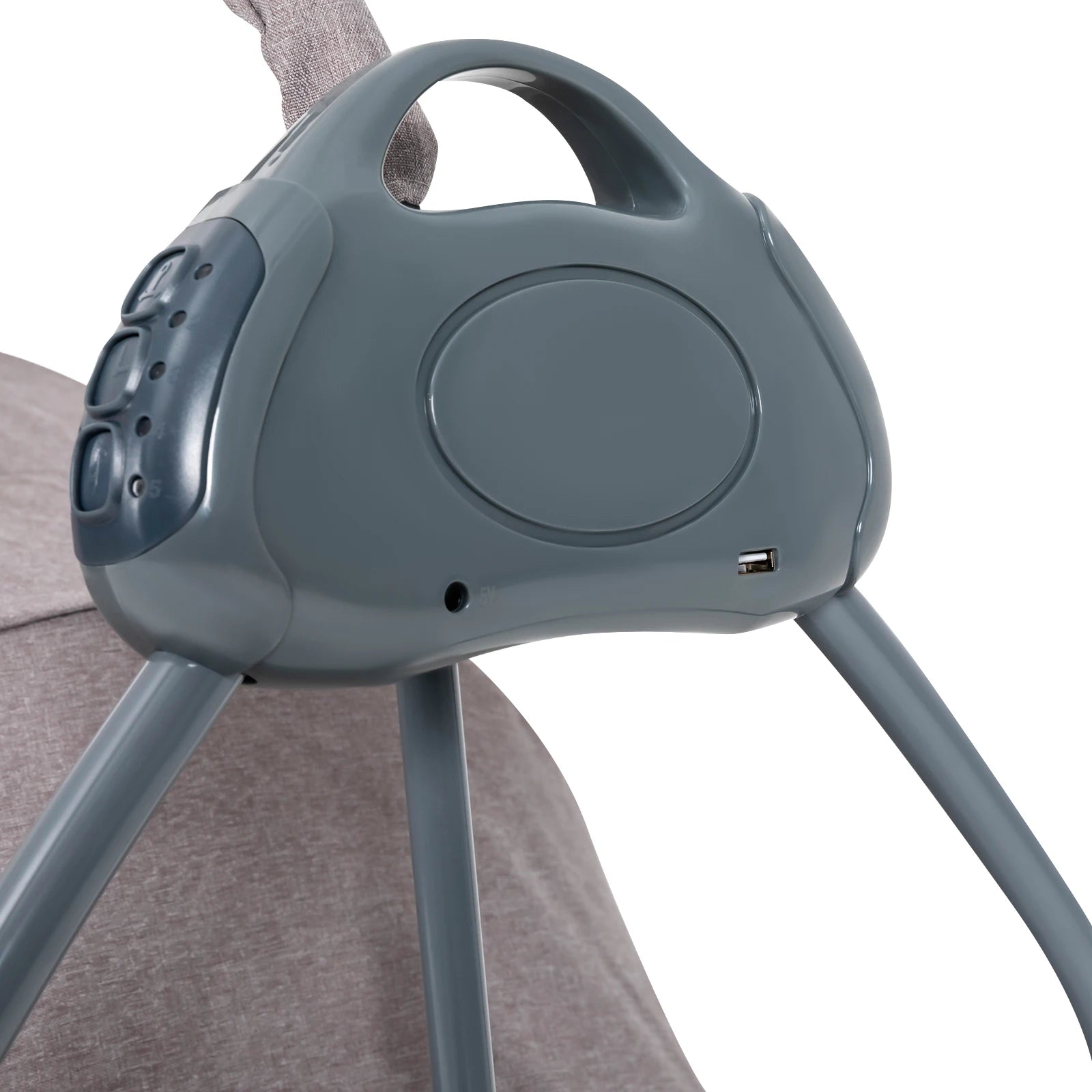 Auto Rocking Baby Cradle Swing Bed 5 Speed Electric Sleeping Basket Foldable with Music&mosquito Net Bedside Bassinet for Baby