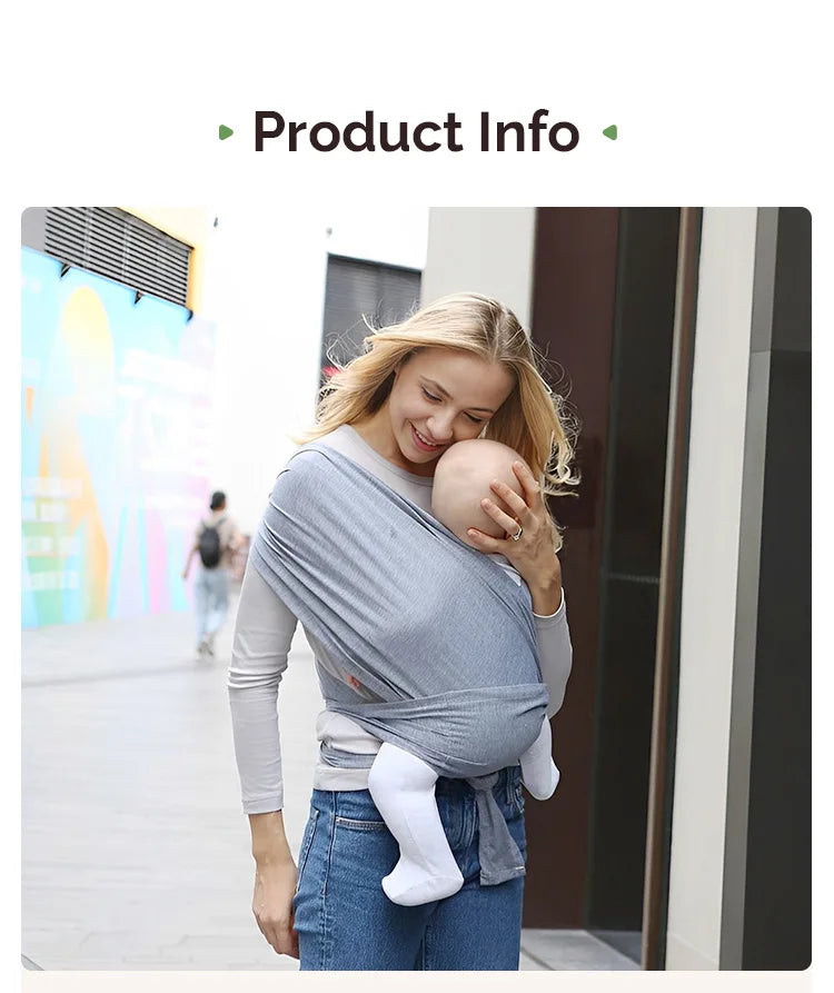 PANGDUBE 1pc Baby Wrap Sling Cotton Carrier for Baby 0-36 Months Newborn Kangaroo Sling Front Artifact Ergonomic Baby Carry