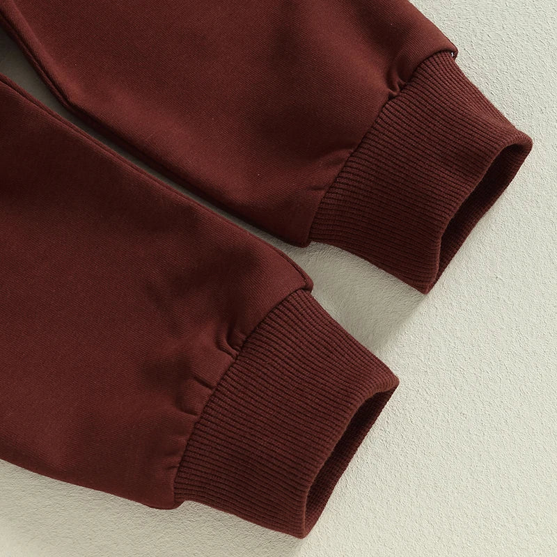 Infant Baby Boy Outfits Football Print Sweatshirt Top with Elastic Pant 2Pcs Toddler Fall Winter Clothes Set