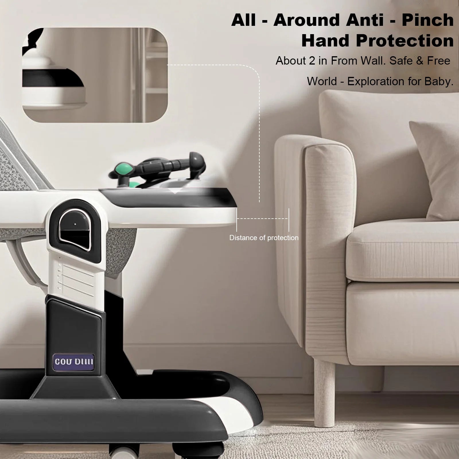 2025 Multifunctional Baby Walker With Sunshade and Seat Kids Anti-Rollover Adjustable Music Stroller Mother Baby Supplies Toys