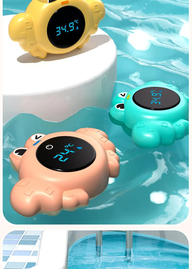 New Baby Bath Temperature Meter Floating Digital Water Baby Bath Temperature Meter LED Display Temperature Tester Safety Cartoon
