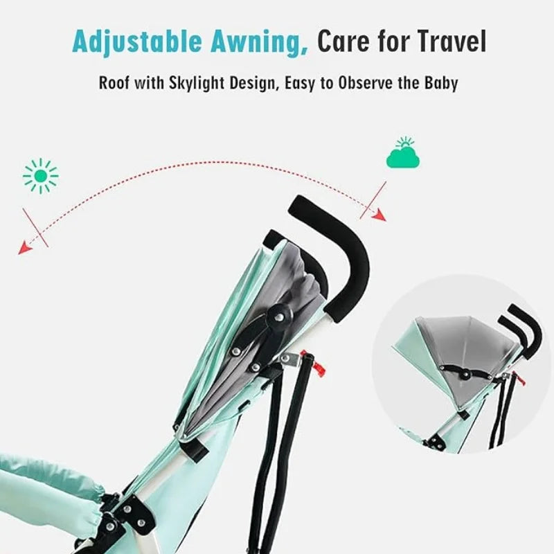 Ultra-Light Travel Stroller For Baby/Kids/Toddler From 0 Months+, Baby Umbrella Stroller | One-Hand Fold