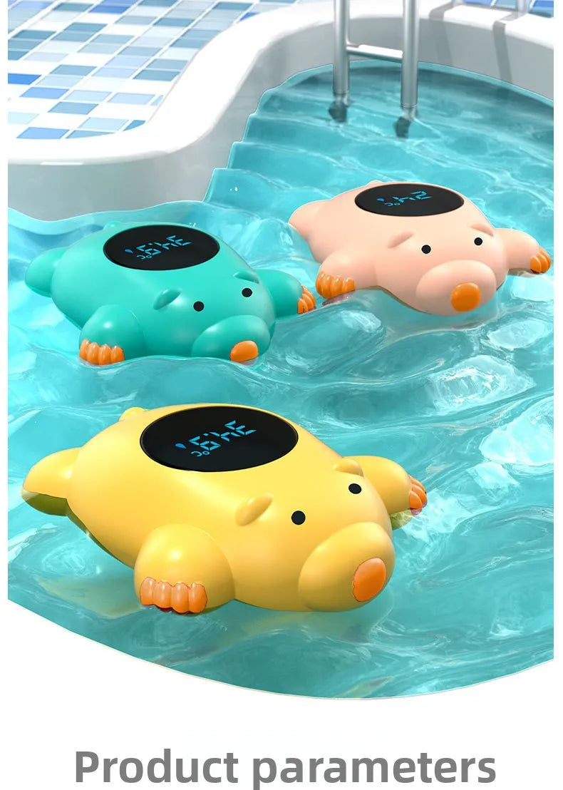 New Baby Bath Temperature Meter Floating Digital Water Baby Bath Temperature Meter LED Display Temperature Tester Safety Cartoon