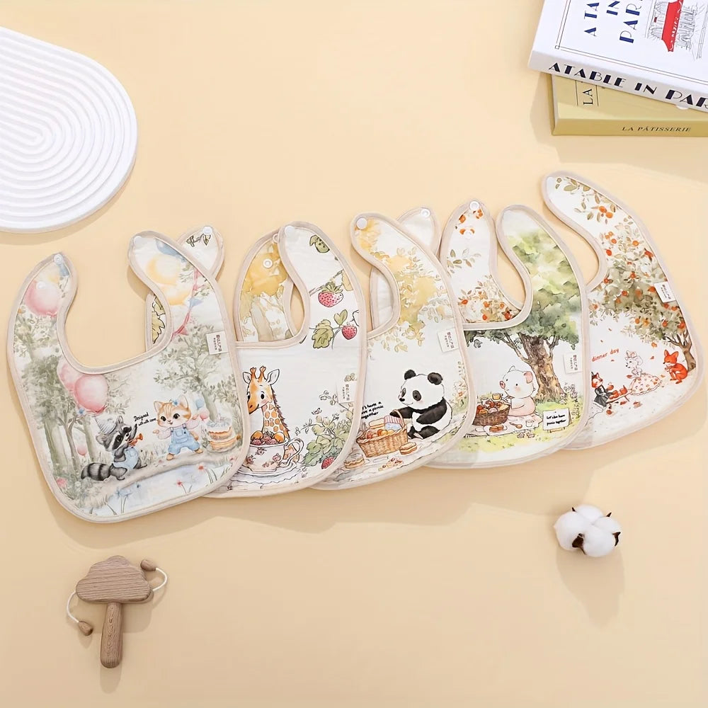 Baby Bibs Burp Clothes Cotton Newborn Bibs for Girls Boys Baby Stuff Infant Accessories Toddler Saliva Towels Baby Care