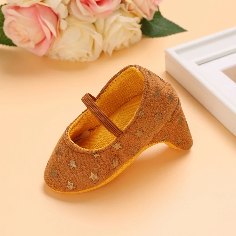 10CM/10.5CM Fashion Infant Newborn Baby Girl High Heels Shoes Princess Bow First Birthday Party Shoes Photo Props Shoes