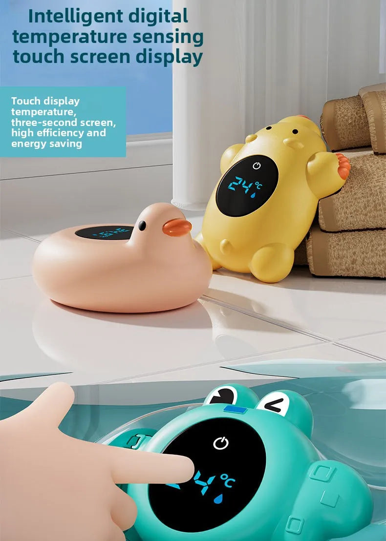 New Baby Bath Temperature Meter Floating Digital Water Baby Bath Temperature Meter LED Display Temperature Tester Safety Cartoon