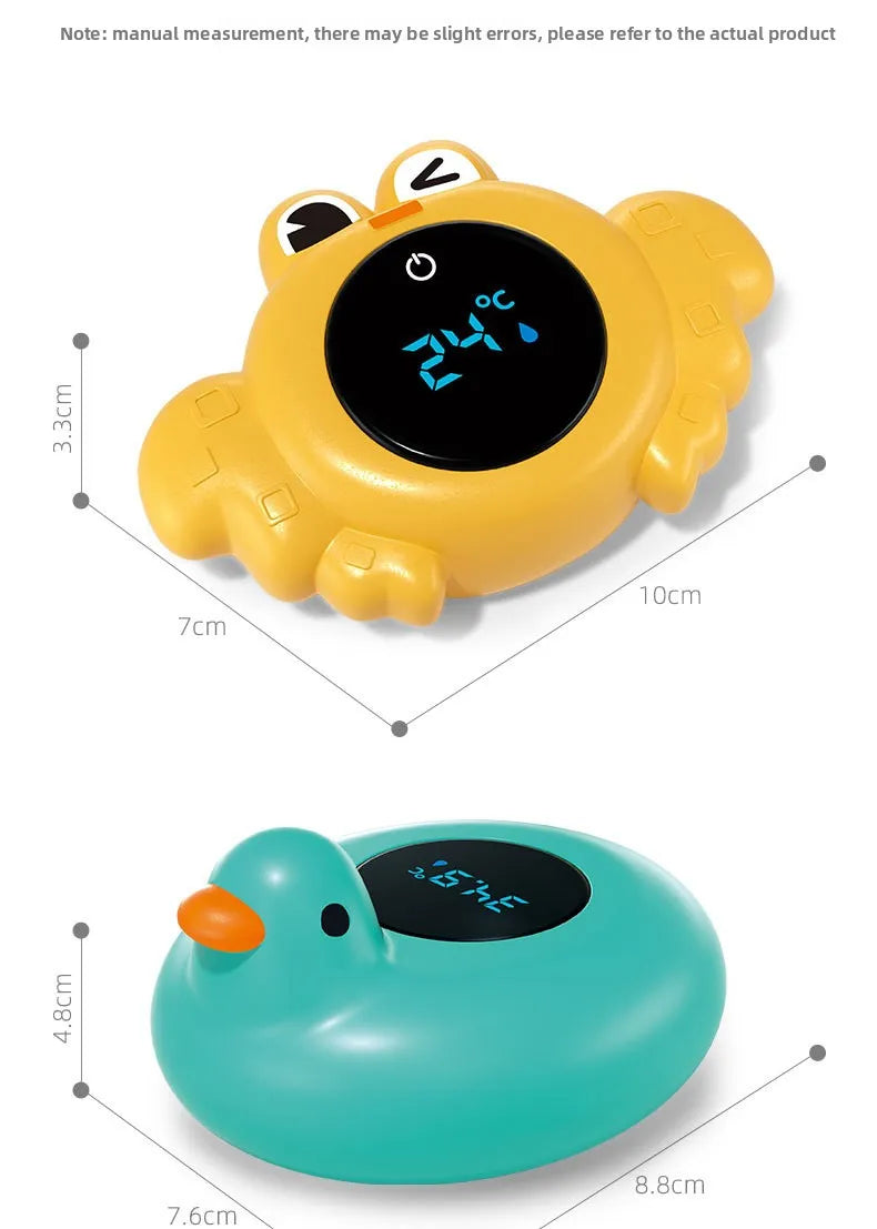 New Baby Bath Temperature Meter Floating Digital Water Baby Bath Temperature Meter LED Display Temperature Tester Safety Cartoon