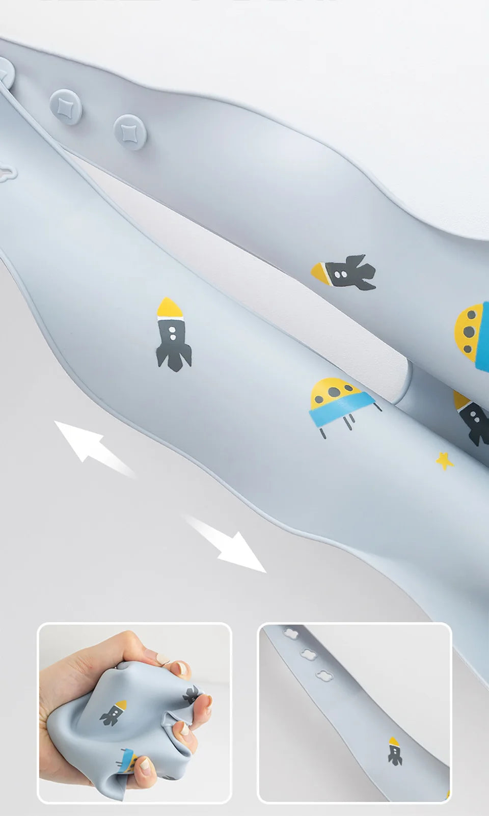 Waterproof Bibs For Kids Feeding Baby Eating Stuff Soft Silicone Babeast Cartoon Printed Adjustable Baby Tasting Feeding Bibs