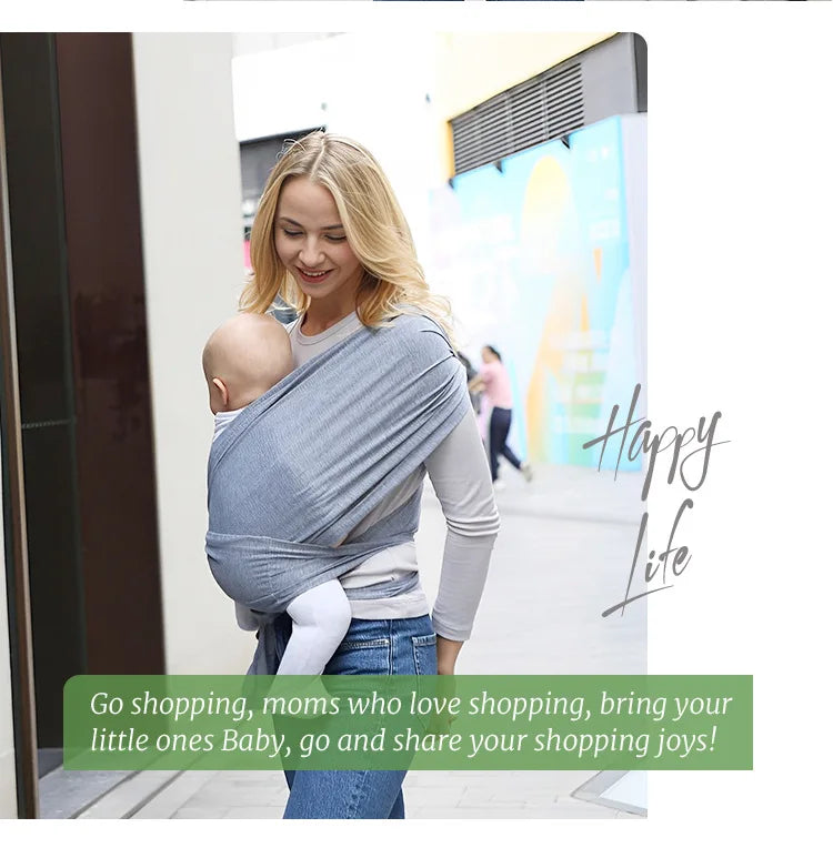 PANGDUBE 1pc Baby Wrap Sling Cotton Carrier for Baby 0-36 Months Newborn Kangaroo Sling Front Artifact Ergonomic Baby Carry