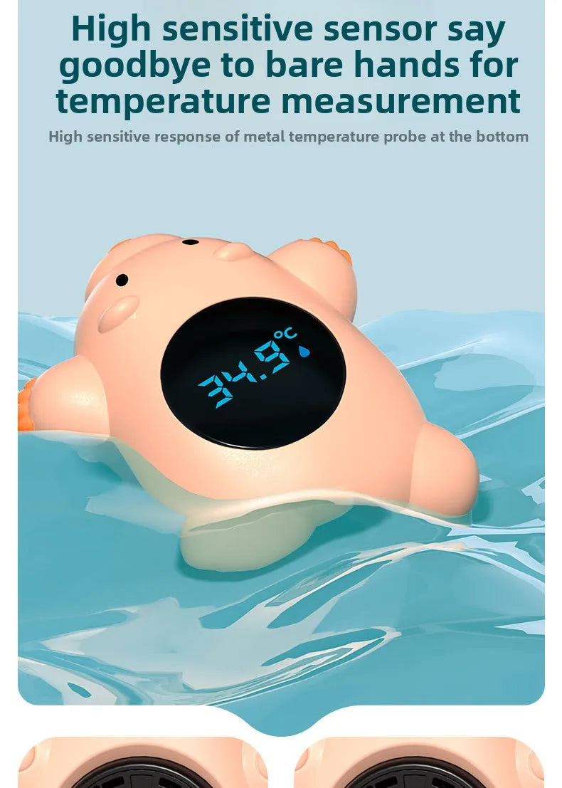 New Baby Bath Temperature Meter Floating Digital Water Baby Bath Temperature Meter LED Display Temperature Tester Safety Cartoon