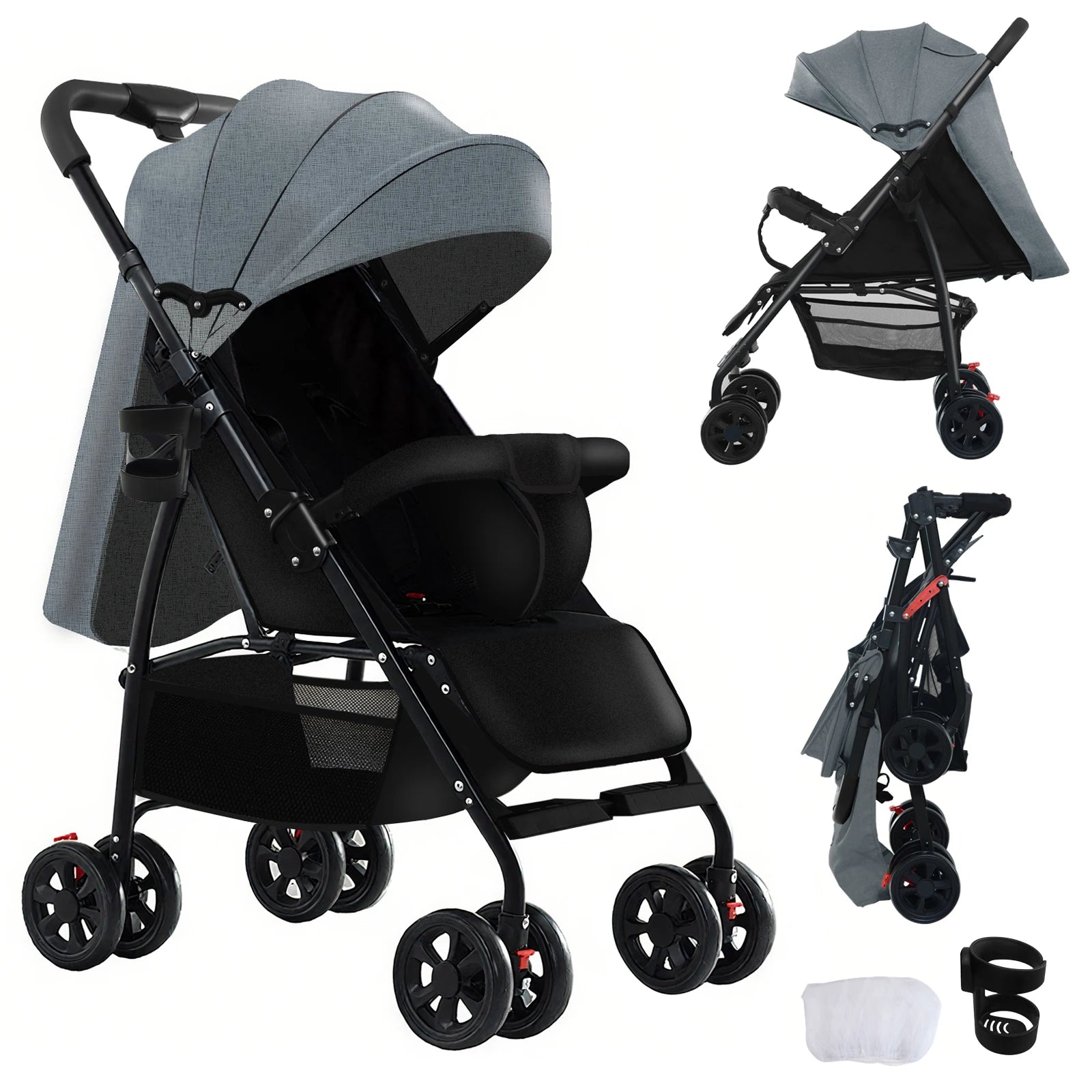 Baby Stroller Baby Newborn Items Baby Accessories Light Baby Stroller Multiple Stroller 2 In 1 Baby Stroller Easy Fold Stroller