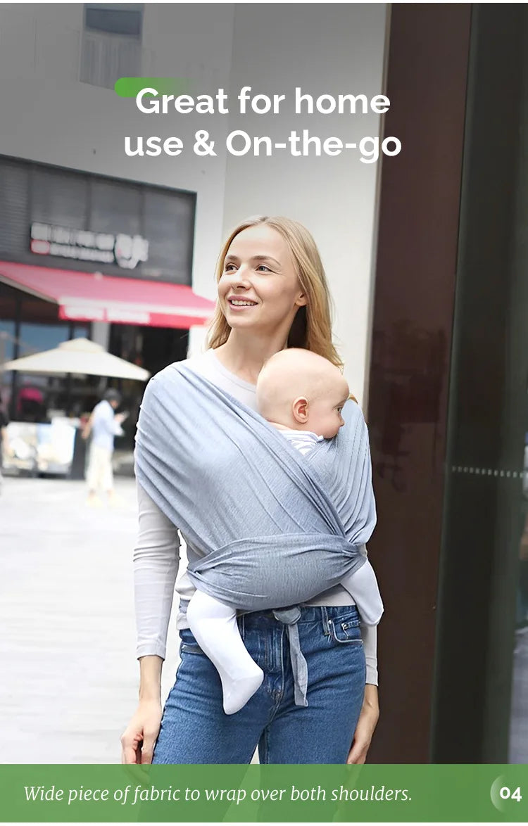 PANGDUBE 1pc Baby Wrap Sling Cotton Carrier for Baby 0-36 Months Newborn Kangaroo Sling Front Artifact Ergonomic Baby Carry