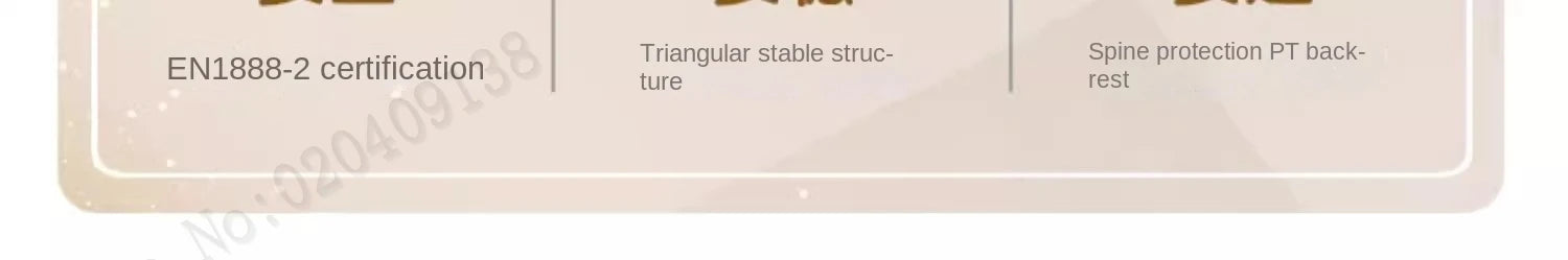 Lightweight stroller Two-way Push Trolley Stroller High Landscape Spine Protection Newborn Baby Four Wheel Stroller