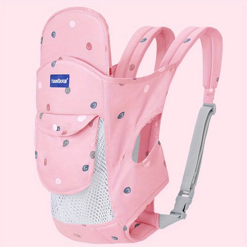 Kangaroo Shoulder Strap for Infants Newborn Wrap Sling Ergonomic Cute Bite Towel Kid Breathable Front Facing Baby Carrier