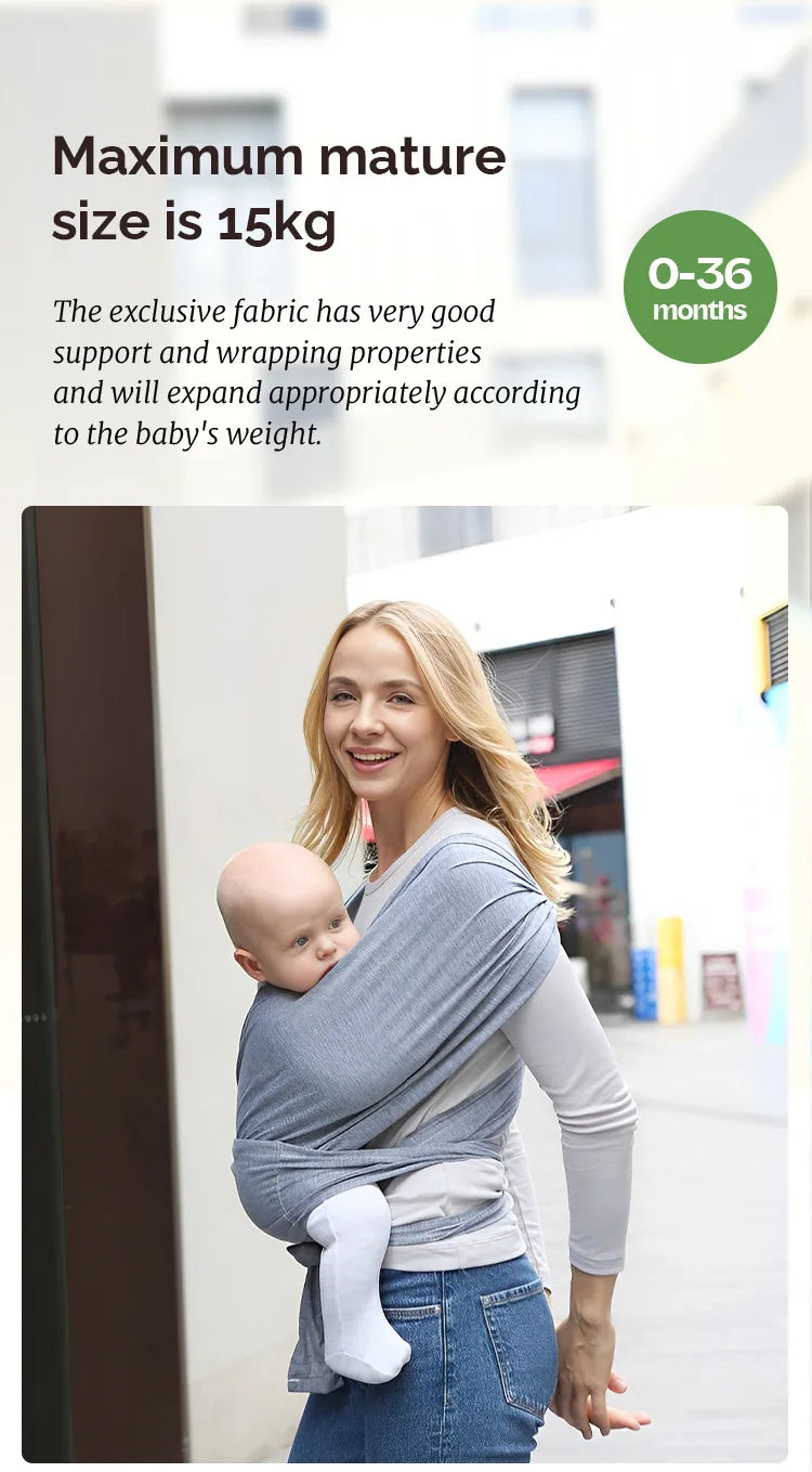 PANGDUBE 1pc Baby Wrap Sling Cotton Carrier for Baby 0-36 Months Newborn Kangaroo Sling Front Artifact Ergonomic Baby Carry