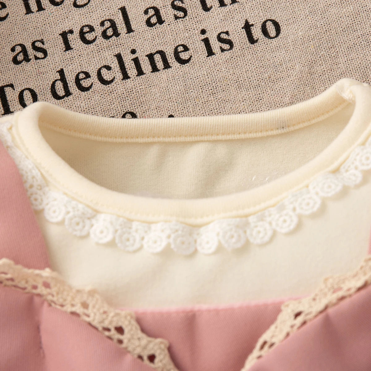 6-24 Months Spring And Autumn New Sweet Bow Baby Girl Dress, Korean Style Bubble Long Sleeved Children'S Clothing For Parties