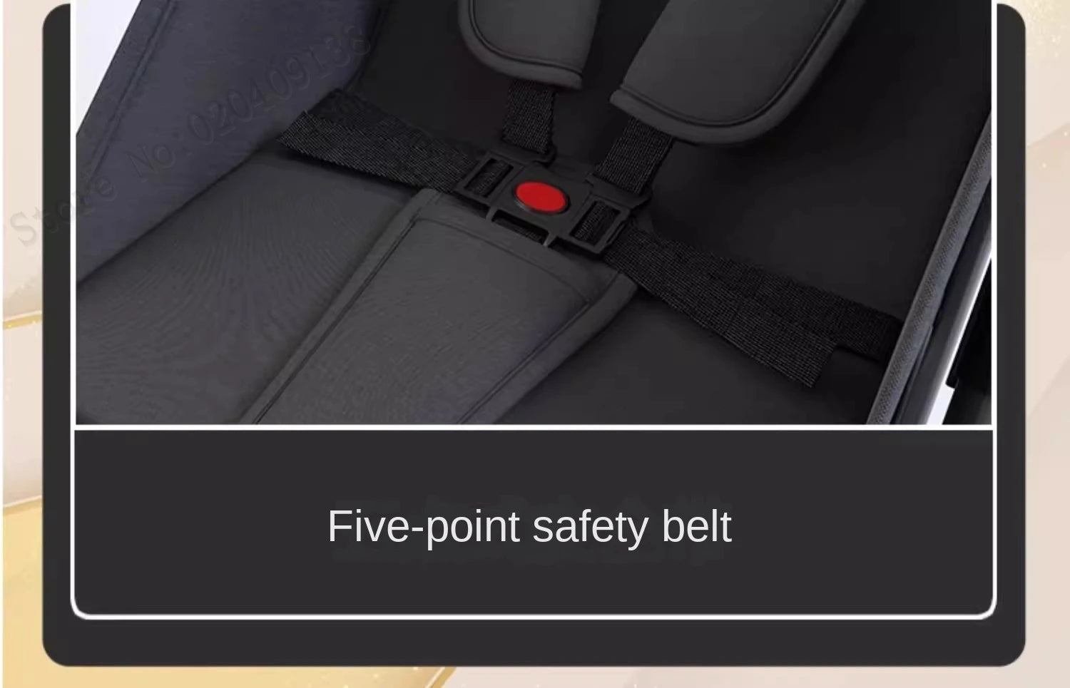 Lightweight stroller Two-way Push Trolley Stroller High Landscape Spine Protection Newborn Baby Four Wheel Stroller