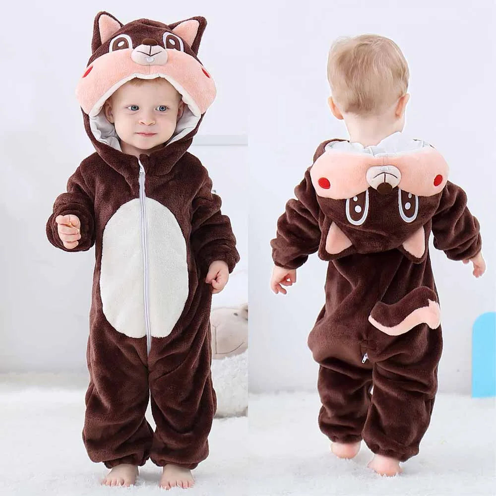 Newborn Kids Dinosaur Kigurumi Pajamas Winter Thick Baby Blanket Slppers Toddler Infant Clothes Hooded Animal Pyjamas Sleepwear