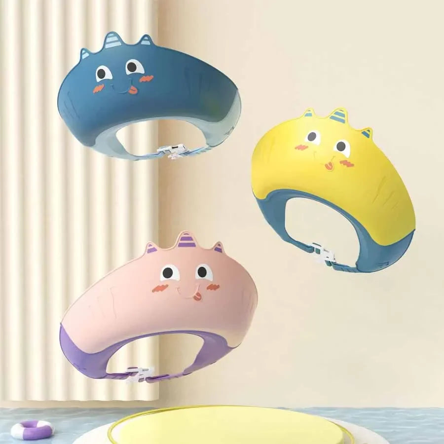 Children Waterproof Shower Shampoos Hat Soft Adjustable Wash Hair Hat for Kids Ear and Eye Safe Protection Baby Shampoo Cap