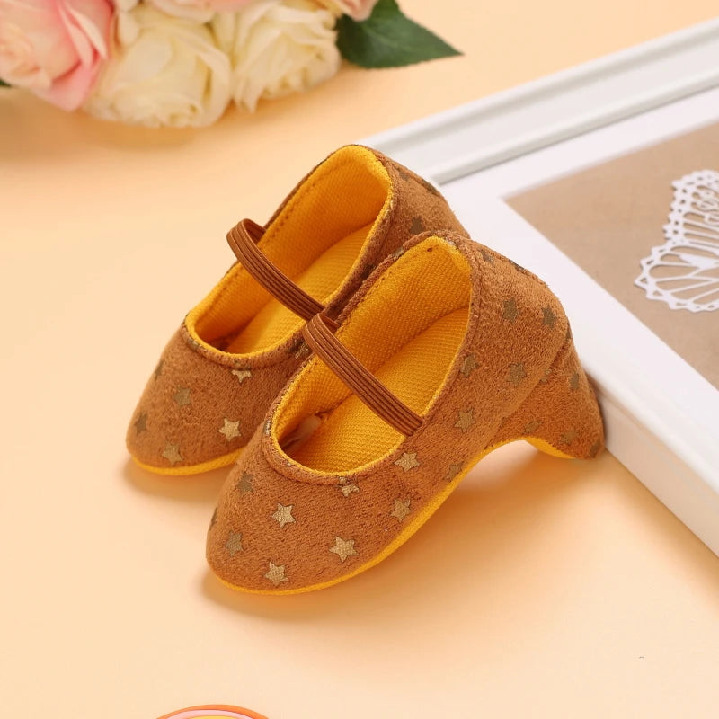 10CM/10.5CM Fashion Infant Newborn Baby Girl High Heels Shoes Princess Bow First Birthday Party Shoes Photo Props Shoes